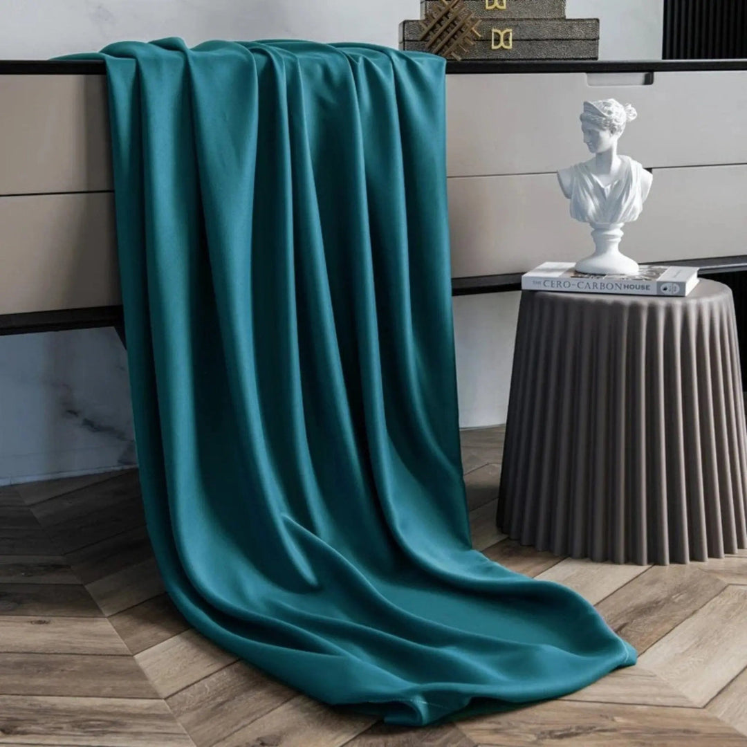 Rideaux fenetre salon - Bleu turquoise - 7 - Beauger